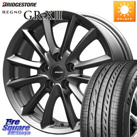 KOSEI クレイシズVS6 QRA801Gホイール 18 X 7.0J +53 5穴 114.3 ブリヂストン レグノ GR-X3 GRX3 サマータイヤ 235/45R18