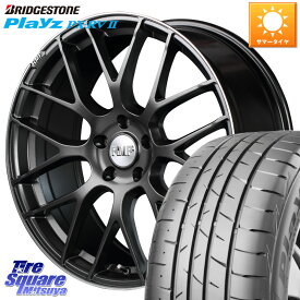 MANARAY MID RMP - 028F ホイール 18インチ 18 X 8.0J +42 5穴 114.3 ブリヂストン プレイズ Playz PX-RV2 サマータイヤ 225/50R18 カローラクロス