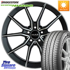 阿部商会 MAK ARGENTO FF ホイール 18インチ 18 X 7.5J(MB W205) +40 5穴 112 ブリヂストン ECOPIA NH200 エコピア サマータイヤ 225/45R18 メルセデスベンツ Cクラス