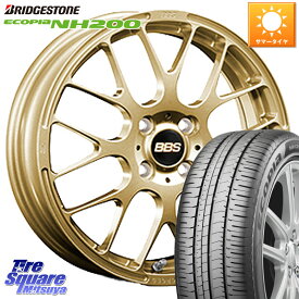 BBS RP 鍛造1ピース ホイール 16インチ 16 X 6.0J +50 4穴 100 ブリヂストン ECOPIA NH200 エコピア サマータイヤ 205/55R16 アクア