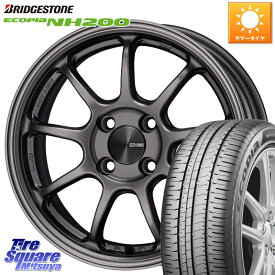 ENKEI PerformanceLine PF09 ホイール 4本 16インチ 16 X 7.0J +45 4穴 100 ブリヂストン ECOPIA NH200 エコピア サマータイヤ 195/55R16 アクア