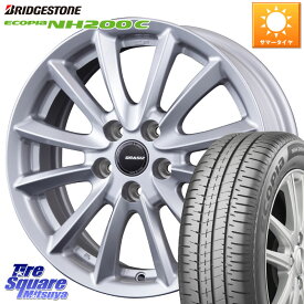 KOSEI クレイシズVS6 QRA611Sホイール 16 X 6.5J +47 5穴 100 ブリヂストン ECOPIA NH200C エコピア サマータイヤ 185/60R16 シエンタ