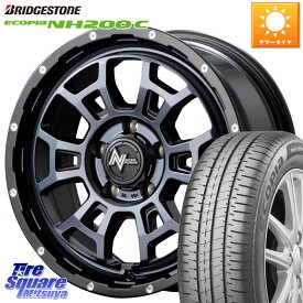 MANARAY MID ナイトロパワー スラッグ H6 SLUG BKC 17インチ 17 X 7.0J +42 5穴 114.3 ブリヂストン ECOPIA NH200C エコピア サマータイヤ 195/45R17