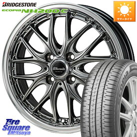 MONZA Warwic DEEPRAND ホイール 16 X 5.0J +45 4穴 100 ブリヂストン ECOPIA NH200C エコピア サマータイヤ 175/60R16 タフト