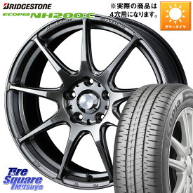 WEDS ウェッズ スポーツ SA99R SA-99R PSB 16インチ 16 X 6.5J +50 4穴 100 ブリヂストン ECOPIA NH200C エコピア サマータイヤ 185/55R16 フィット シャトル