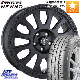 阿部商会 LA STRADA AVENTURA アヴェンチュラ BK 16インチ 16 X 6.0J +40 4穴 100 ブリヂストン NEWNO ニューノ 在庫● サマータイヤ 185/55R16 ヤリス ロードスター