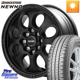 MANARAY MID GAIA X ガイアクロス ホイール 14インチ 14 X 5.0J +42 4穴 100 ブリヂストン NEWNO ニューノ 在庫 サマータイヤ 155/65R14 デリカミニ