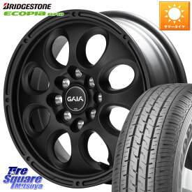 MANARAY MID GAIA X ガイアクロス ホイール 14インチ 14 X 5.0J +42 4穴 100 ブリヂストン ECOPIA R710 サマータイヤ 155/80R14 88*86