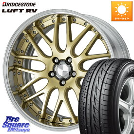 WORK Lanvec LM1 O Disk 18インチ 2ピース 18 X 7.5J +45 5穴 114.3 ブリヂストン LUFT RV ルフト RV サマータイヤ 215/55R18 CX-30