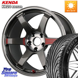 RAYS 【欠品次回9月末】 VOLK RACING TE37 SAGA SL TE37 ホイール 17インチ 17 X 8.5J(86 Brembo) +44 5穴 100 KENDA ケンダ カイザー KR20 サマータイヤ 215/45R17 86 ブレンボキャリパー対応