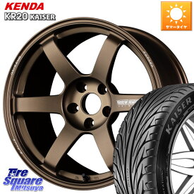 RAYS VOLK RACING TE37 SAGA S-plus TE37 S-プラス ホイール 17インチ 17 X 8.5J(86 Brembo) +45 5穴 100 KENDA ケンダ カイザー KR20 サマータイヤ 215/45R17 86 ブレンボキャリパー対応