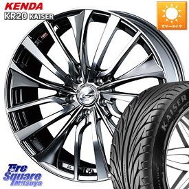 WEDS 36373 レオニス VT ウェッズ Leonis ホイール 19インチ 19 X 7.5J +53 5穴 114.3 KENDA ケンダ カイザー KR20 サマータイヤ 225/40R19 レヴォーグ