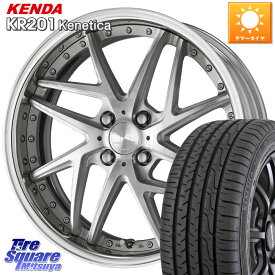 WORK RIZALTADO MESH2 A Disk 17インチ 2ピース 17 X 7.0J +30 4穴 100 KENDA ケンダ KENETICA KR201 サマータイヤ 215/45R17