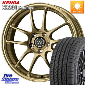 ENKEI エンケイ PerformanceLine PF01 ゴールド ホイール 18 X 8.0J +45 5穴 114.3 KENDA ケンダ KENETICA KR201 サマータイヤ 225/45R18 ステップワゴン RX-8