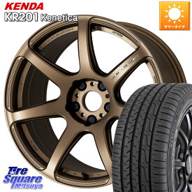 WORK ワーク EMOTION エモーション T7R 18インチ 18 X 7.5J +38 5穴 114.3 KENDA ケンダ KENETICA KR201 サマータイヤ 215/45R18 リーフ