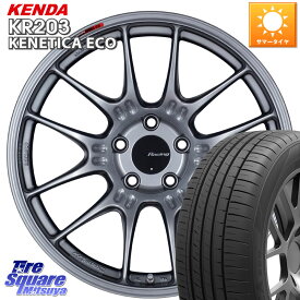 ENKEI エンケイ RACING GTC02 シルバー ホイール 18インチ 18 X 8.5J +43 5穴 114.3 KENDA ケンダ KENETICA ECO KR203 サマータイヤ 235/45R18