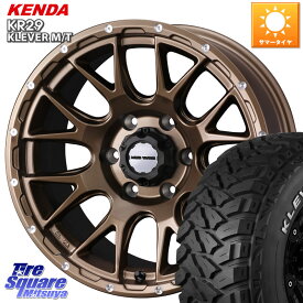 WEDS 41146 マッドヴァンス MUD VANCE 08 ホイール 17インチ 17 X 8.5J +0 6穴 139.7 KENDA ケンダ KR29 KLEVER MT M/T アウトラインホワイトレター サマータイヤ 265/70R17 ランクル プラド トライトン