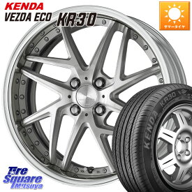 WORK RIZALTADO MESH2 A Disk 16インチ 2ピース 16 X 7.0J +40 4穴 100 KENDA ケンダ VEZDA ECO KR-30 2019年製 サマータイヤ OUTLET● 205/50R16