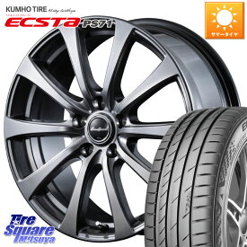 MANARAY 【欠品次回6月中-下旬予定】MID EuroSpeed G10 ホイール 18インチ 18 X 7.5J +38 5穴 114.3 KUMHO ECSTA PS71 エクスタ サマータイヤ 235/45R18