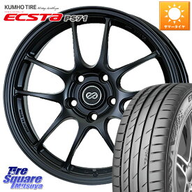 ENKEI エンケイ PerformanceLine PF01 BK ホイール 18 X 8.0J +40 5穴 114.3 KUMHO ECSTA PS71 エクスタ サマータイヤ 235/45R18