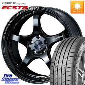 WEDS 72758 RN-05M ウェッズ スポーツ ホイール 18インチ 18 X 8.5J +52 5穴 114.3 KUMHO ECSTA PS71 エクスタ サマータイヤ 225/45R18 WRX S4