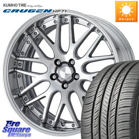 WORK Lanvec LM1 O Disk 18インチ 2ピース 18 X 7.0J +45 5穴 114.3 KUMHO CRUGEN HP71 クルーゼン サマータイヤ 215/55R18 CX-30