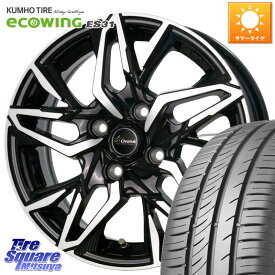 HotStuff Chronus CH-112 クロノス CH112 ホイール 15インチ 15 X 5.5J +50 4穴 100 KUMHO ecoWING ES31 エコウィング サマータイヤ 185/65R15 フリード