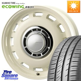 コスミック クロスブラッド DIESEL ホワイト 14インチ 14 X 5.0J +35 4穴 100 KUMHO ecoWING ES31 エコウィング サマータイヤ 165/70R14