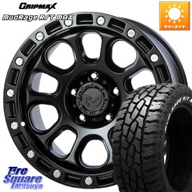 MKW M204 ブラックキャット 17インチ 17 X 8.0J +43 5穴 127 GRIPMAX MUD Rage RT R/T MAX ホワイトレター 275/70R17 ジープ ラングラー JK JL