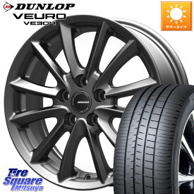 KOSEI クレイシズVS6 QRA800Gホイール 18 X 7.0J +48 5穴 114.3 DUNLOP ダンロップ VEURO VE304 サマータイヤ 225/45R18 ステップワゴン WRX S4 RX-8