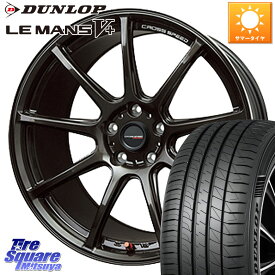 HotStuff クロススピード RS9 RS-9 軽量 ホイール 18インチ 18 X 7.5J +38 5穴 114.3 DUNLOP ダンロップ LEMANS5+ ルマンV+ 235/45R18