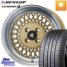 ENKEI エンケイ NEO CLASSIC ENKEI92 15インチ 15 X 7.0J +38 4穴 100 DUNLOP ダンロップ LEMANS 4 ルマン4 LM704 サマータイヤ 195/50R15 ロードスター