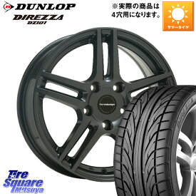 阿部商会 Eurodesign EIGER ホイール 15インチ 15 X 6.0J(FIAT PANDA 13909) +35 4穴 98 DUNLOP ダンロップ DIREZZA DZ101 ディレッツァ サマータイヤ 185/55R15 フィアット パンダ