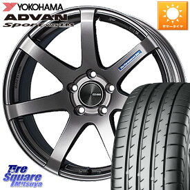 ロードスター ヤリス ENKEI エンケイ PerformanceLine PF07 DS ホイール 16 X 7.0J +35 4穴 100 YOKOHAMA F8740 ヨコハマ ADVAN Sport V105 195/50R16