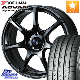 WEDS 74030 ウェッズ スポーツ SA75R SA-75R 18インチ 18 X 7.5J +45 5穴 114.3 YOKOHAMA F9316 ヨコハマ ADVAN Sport V105 MO 225/45R18