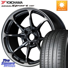 RAYS 【欠品次回9月末】 NE24 VOLK RACING 鍛造 ホイール 19インチ 19 X 8.5J +45 5穴 114.3 YOKOHAMA R7566 ADVAN アドバン Sport スポーツ V107 255/50R19 ムラーノ