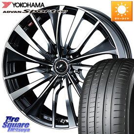 WEDS 36383 レオニス VT ウェッズ Leonis ホイール 20インチ 20 X 8.5J +35 5穴 114.3 YOKOHAMA R7548 ADVAN アドバン Sport スポーツ V107 245/35R20 アルファード