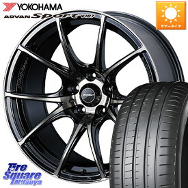 WEDS 72632 SA-10R SA10R ウェッズ スポーツ ホイール 18インチ 18 X 8.5J(86 Brembo) +45 5穴 100 YOKOHAMA R7575 ADVAN アドバン Sport スポーツ V107 225/40R18 86 ブレンボキャリパー対応