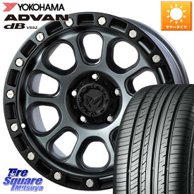 MKW M204 ドライグレー 16インチ 16 X 7.0J +35 5穴 114.3 YOKOHAMA R2870 ヨコハマ ADVAN dB V552 225/60R16