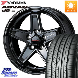 カムリ WEDS KEELER TACTICS ブラック ホイール 4本 16インチ 16 X 7.0J +38 5穴 114.3 YOKOHAMA R2973 ヨコハマ ADVAN dB V552 205/65R16