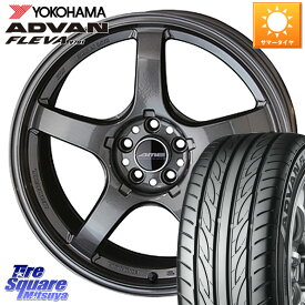 KYOHO TRACER GT-V GTV GB 軽量 ホイール 18インチ 18 X 8.5J +38 5穴 114.3 YOKOHAMA R0402 ヨコハマ ADVAN FLEVA V701 225/45R18