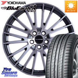 阿部商会 Euro desing CALWER ホイール 17インチ 17 X 7.0J(REN ARK1) +45 5穴 114.3 YOKOHAMA F7181 ヨコハマ BluEarth-A AE50 215/60R17