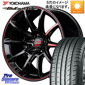 MANARAY MID RMP RACING R25 4H RED アルミホイール 16インチ 16 X 7.0J +41 4穴 100 YOKOHAMA R6947 ヨコハマ BluEarth-GT AE51 185/60R16