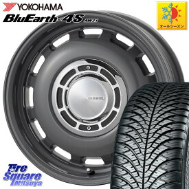 YOKOHAMA R3319 ヨコハマ BluEarth-4S AW21 オールシーズンタイヤ 185/65R15 コスミック クロスブラッド DIESEL ディーゼル ホイール 15インチ 15 X 6.0J +32 4穴 100