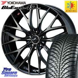 YOKOHAMA R5427 ヨコハマ BluEarth-4S AW21 オールシーズンタイヤ 245/40R18 WEDS 37441 レオニス MX ウェッズ Leonis ホイール 18インチ 18 X 8.0J +42 5穴 114.3 インプレッサ