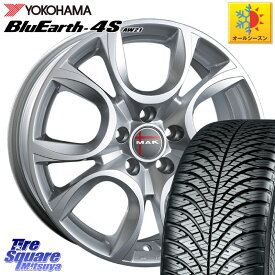 YOKOHAMA R4451 ヨコハマ BluEarth-4S AW21 オールシーズンタイヤ 215/55R17 阿部商会 MAK TORINO(トリノ) ホイール 17インチ 17 X 7.5J(FIAT 500X 334) +41 5穴 110 フィアット 500X