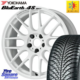 YOKOHAMA R5427 ヨコハマ BluEarth-4S AW21 オールシーズンタイヤ 245/40R18 WORK ワーク EMOTION エモーション M8R 18インチ 18 X 8.5J(EVO10 CZ4A) +30 5穴 114.3 ランエボ10キャリパー対応！