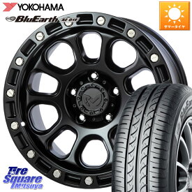 MKW M204 ブラックキャット 在庫 16インチ 16 X 7.0J +35 5穴 114.3 YOKOHAMA F8332 ヨコハマ BluEarth AE01F 215/60R16