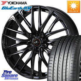 WEDS 40970 レオニス LEONIS SK ホイール 19インチ 19 X 8.0J +43 5穴 114.3 YOKOHAMA ヨコハマ ブルーアース ミニバン RV03 245/40R19