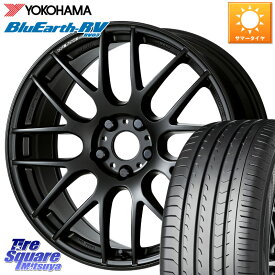 WORK ワーク EMOTION エモーション M8R MBL 18インチ 18 X 7.5J +47 5穴 114.3 YOKOHAMA R7624 ヨコハマ ブルーアース ミニバン RV03 225/60R18 RAV4 エクストレイル CX-5 アウトバック